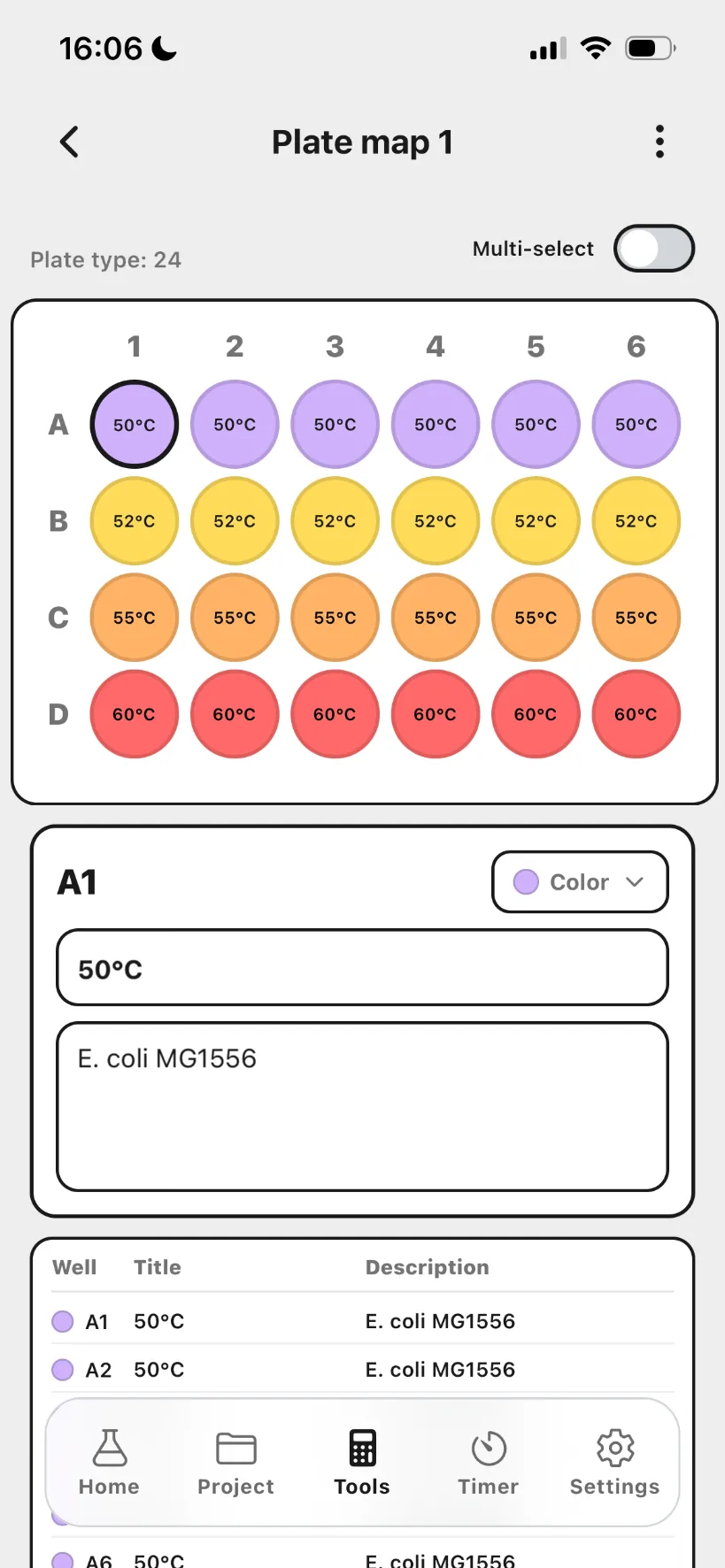 Lab Laps plate labelling tool screenshot