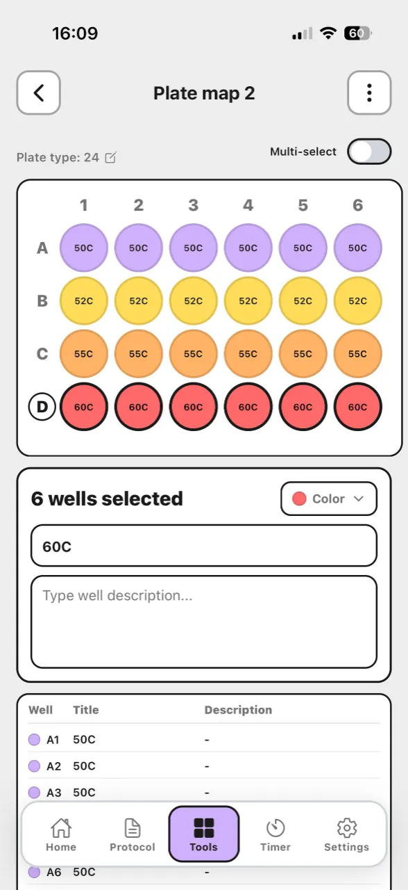 Lab Laps plate labelling tool screenshot